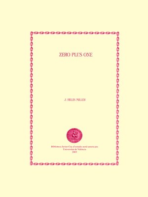 cover image of Zero Plus One